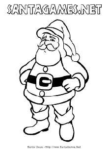 Santa Claus - Christmas Coloring Page