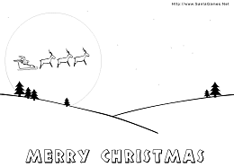 Merry Christmas - Christmas Coloring Page