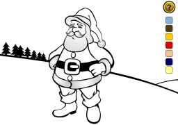 Santa Online Coloring Game - Christmas Ecard