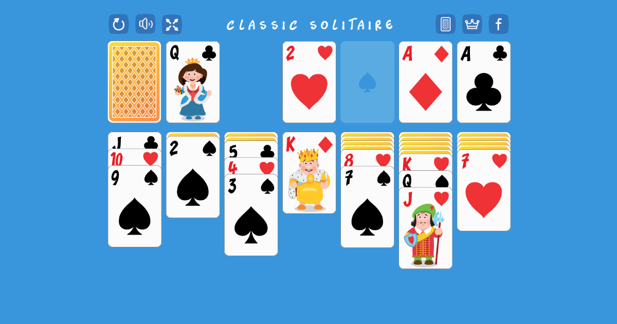 Solitaire Classic 🕹️ Jogue no Jogos123