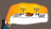 The roast turkey - The Little Match Girl