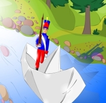 The Tin Soldier in a little Paper Boat